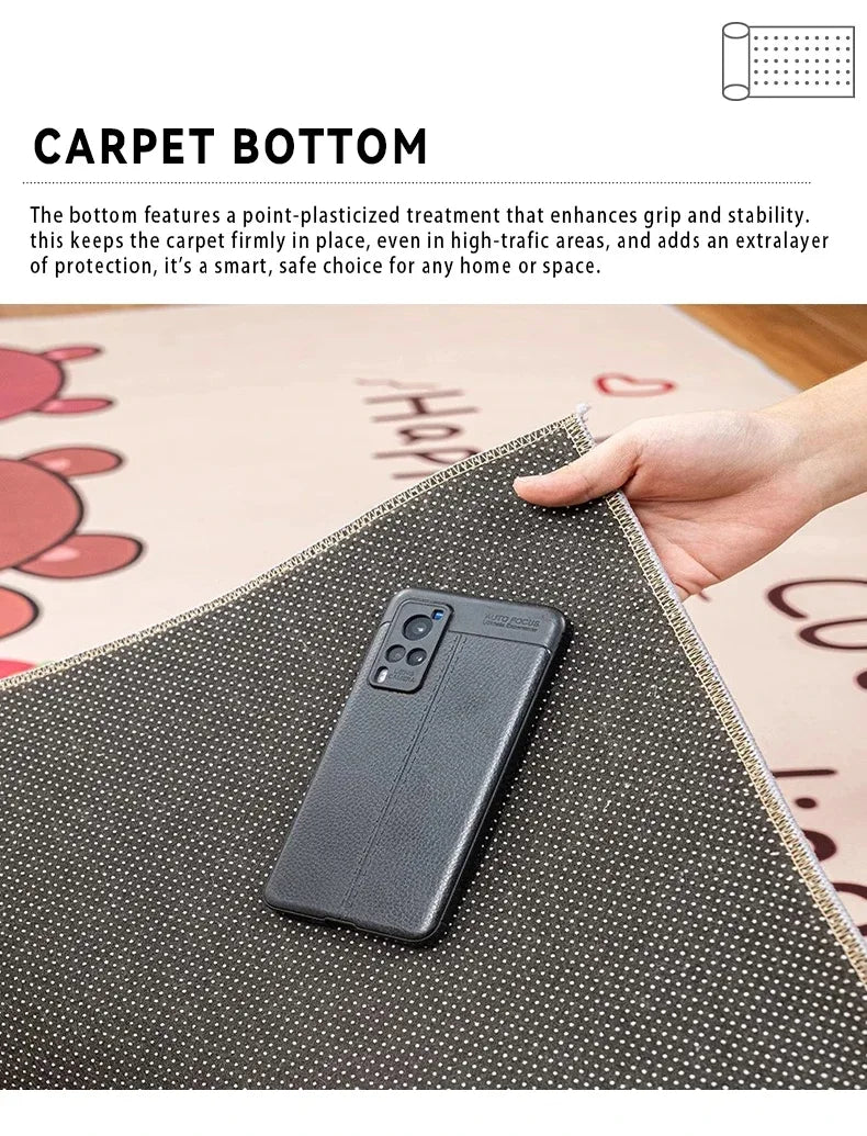 French Retro Style Creative Snake Living Room Carpet Floral Pattern Kitchen Corridor Bedroom Rug Home Decor Easy Care Sofa Rugs