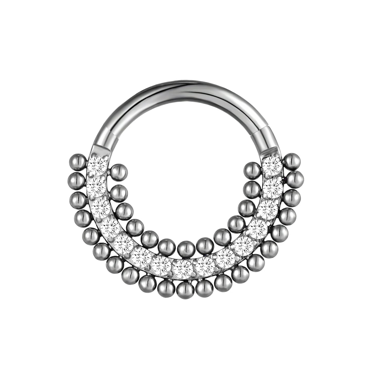 F136 Titanium Piercing Clicker Segment Hoop Nose Rings Earrings Nose Septum Piercing Ear Tragus Cartilage Helix Lip Ear Piercing