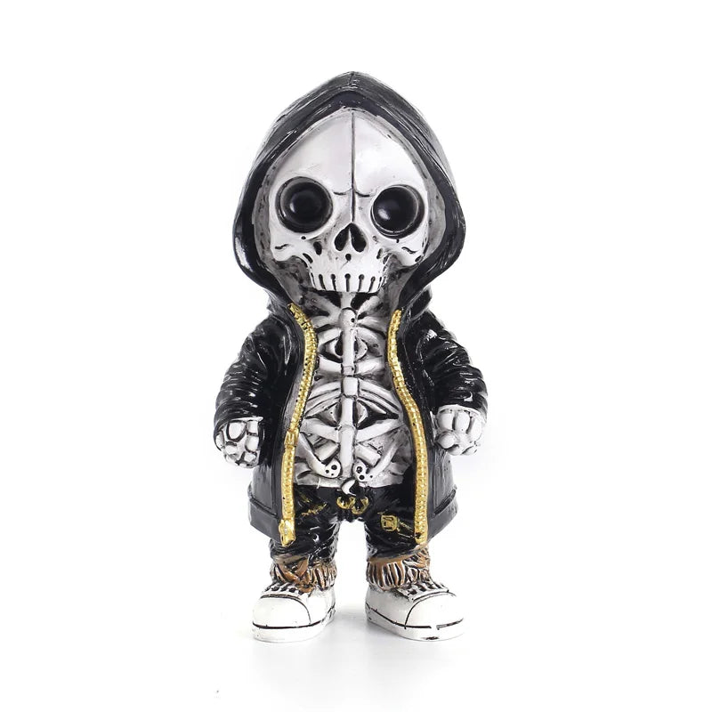 Skeleton Doll Resin Jewelry Character Statue Home Creative Cool Room Decor Panel Trendy Street Decoration Personalised Retro
