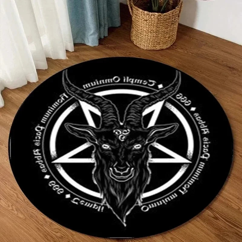 Home decoration personalized carpet Gothic Satan carpet bedroom living room entrance floor mat bathroom absorbent door mat