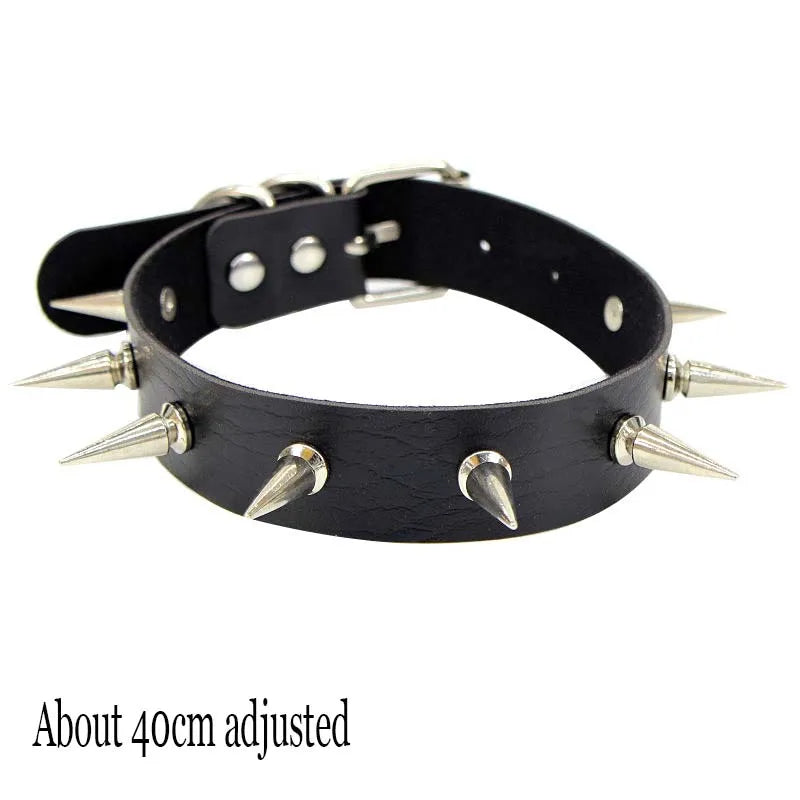 New Sexy Harajuku PU Leather Chain Heart Pendant Necklaces Women Men Punk Neck Gothic Black Pink Choker Necklace Cool Collar