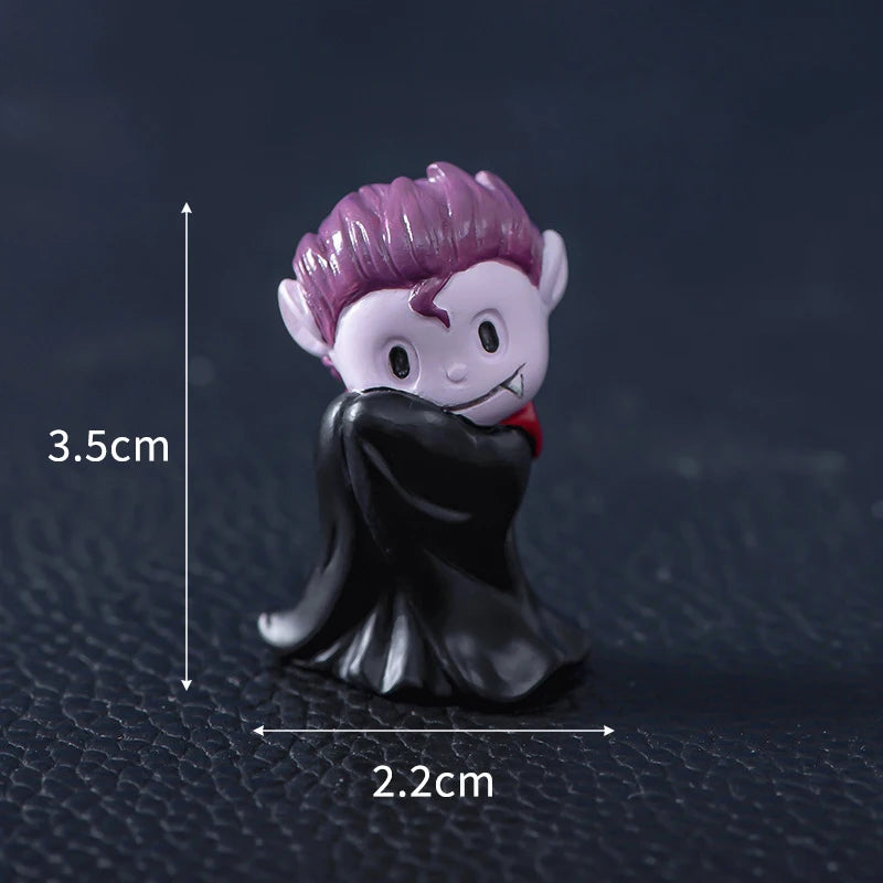 Halloween Ghost Devil Wizard Figurine Miniature Landscape Decoration DIY Home Decoration Accessories Desktop Small Ornament Gift