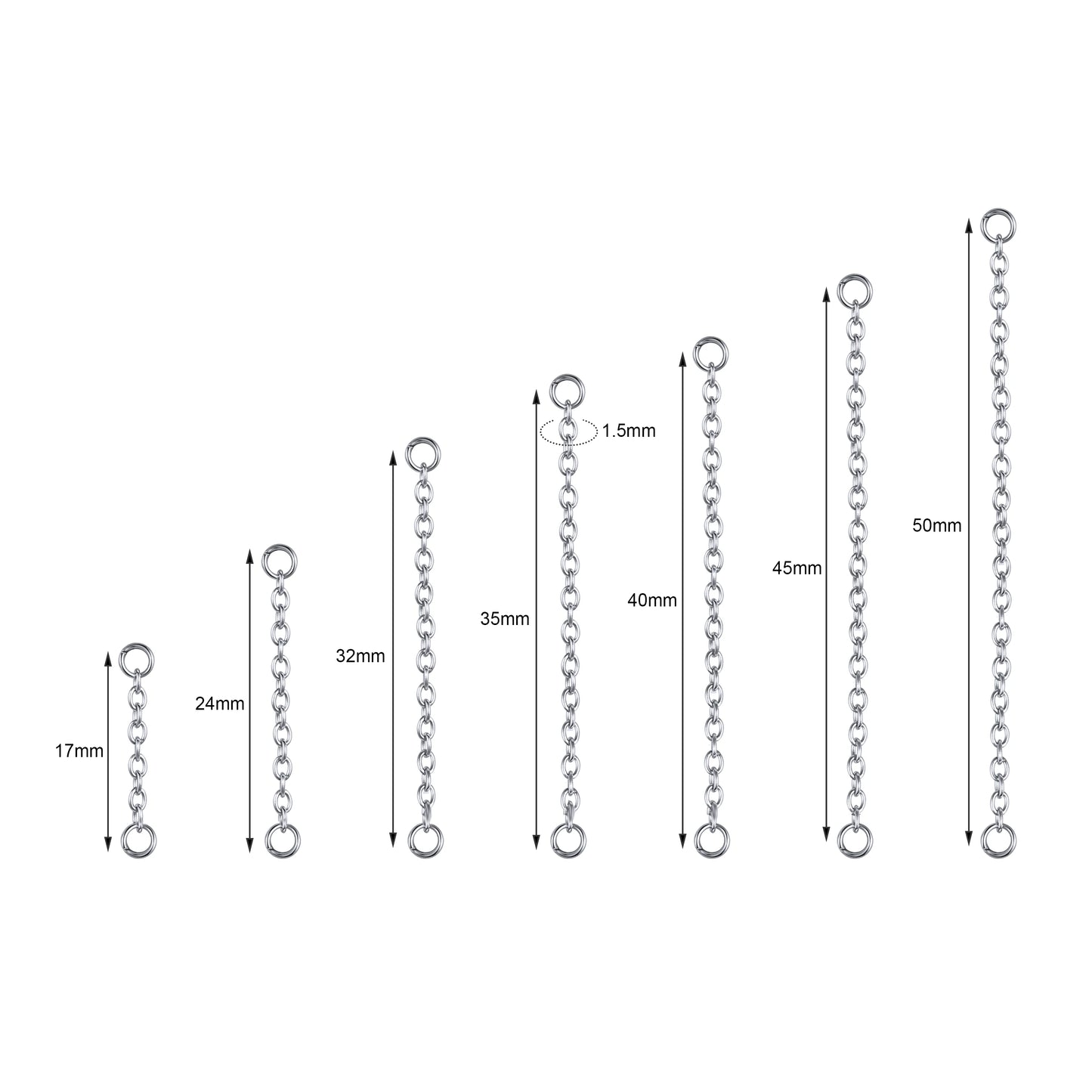 AOEDEJ 1PC Gold Color Nose Chain Jewelry Stainless Steel Industrial Piercing Chain Nostril Chain Women Body Piercing Jewelry