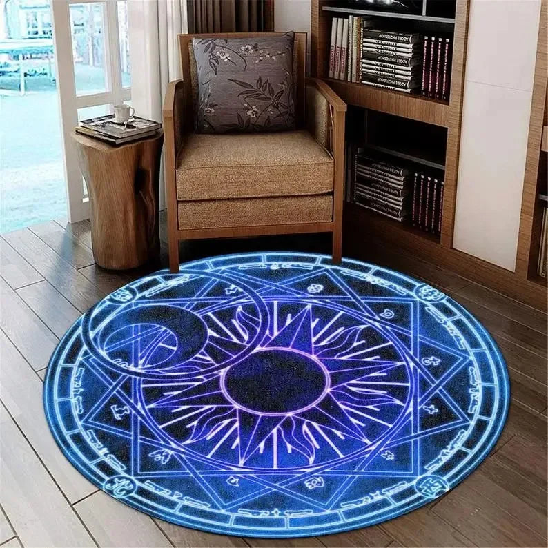 Home decoration personalized carpet Gothic Satan carpet bedroom living room entrance floor mat bathroom absorbent door mat