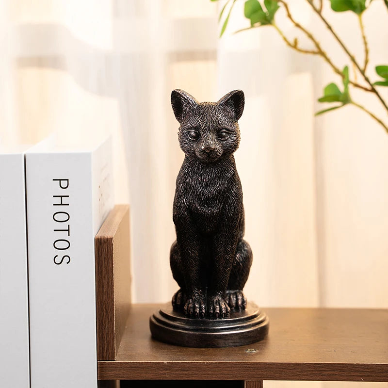 Retro Gothic Animal Candle Holder Black Bat Wolf Leopard Crow Cat Halloween Fun Atmosphere Home Decoration Accessories