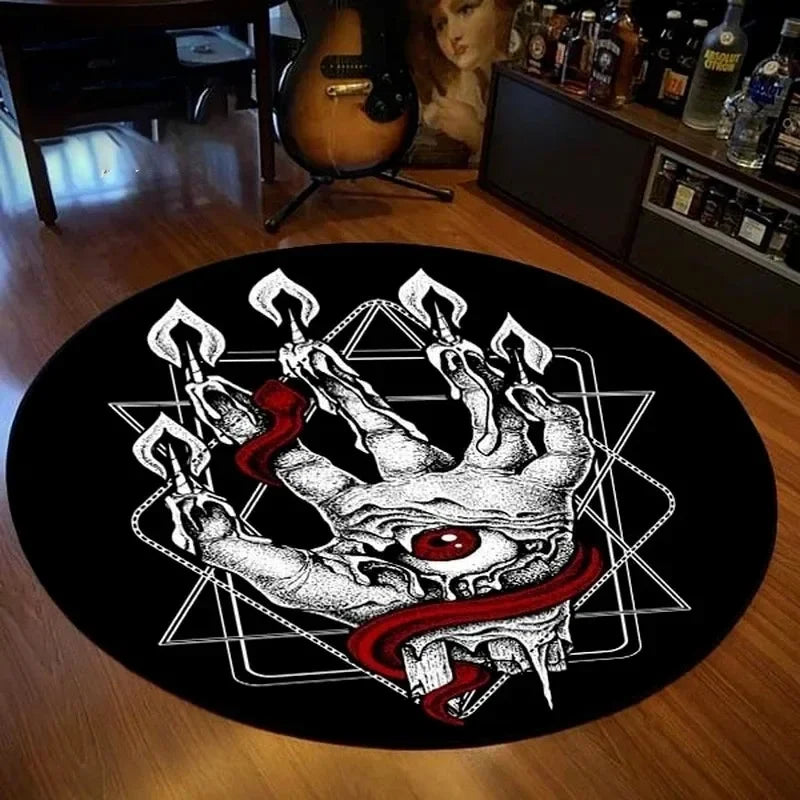 Home decoration personalized carpet Gothic Satan carpet bedroom living room entrance floor mat bathroom absorbent door mat
