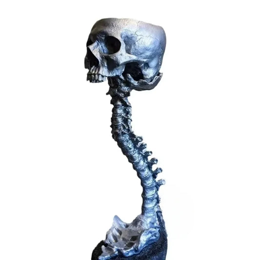 Skeleton Flower Pot with Spinal Support, Realistic Skeleton Flower Pot, Gothic Home Decoration, Resin Skeleton Shaped Flower Pot