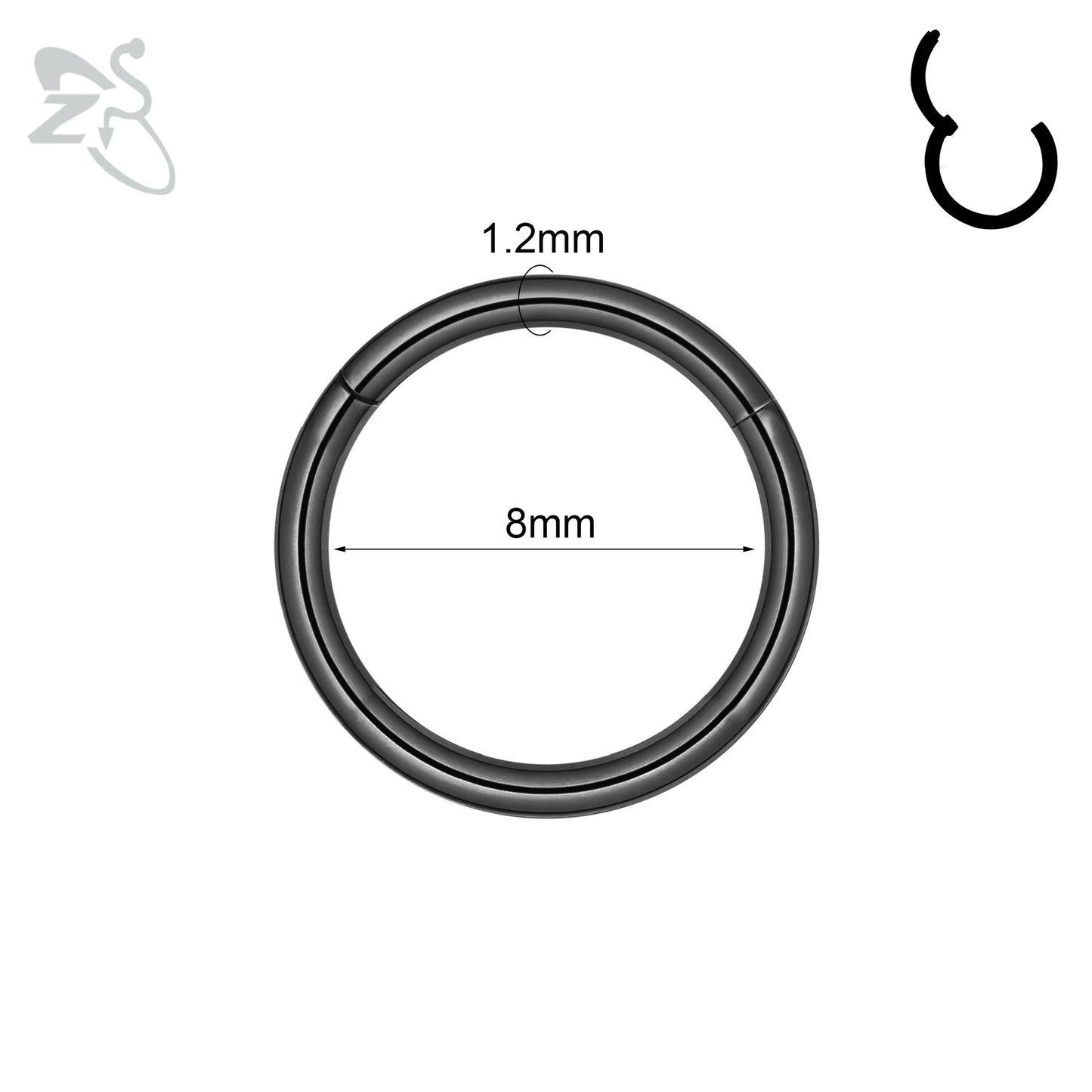 ZS 1 Piece Punk Stainless Steel Nose Ring Men Women Pumpkin Bat Septum Piercings Hallowmas Cartilage Helix Piercing Body Jewelry