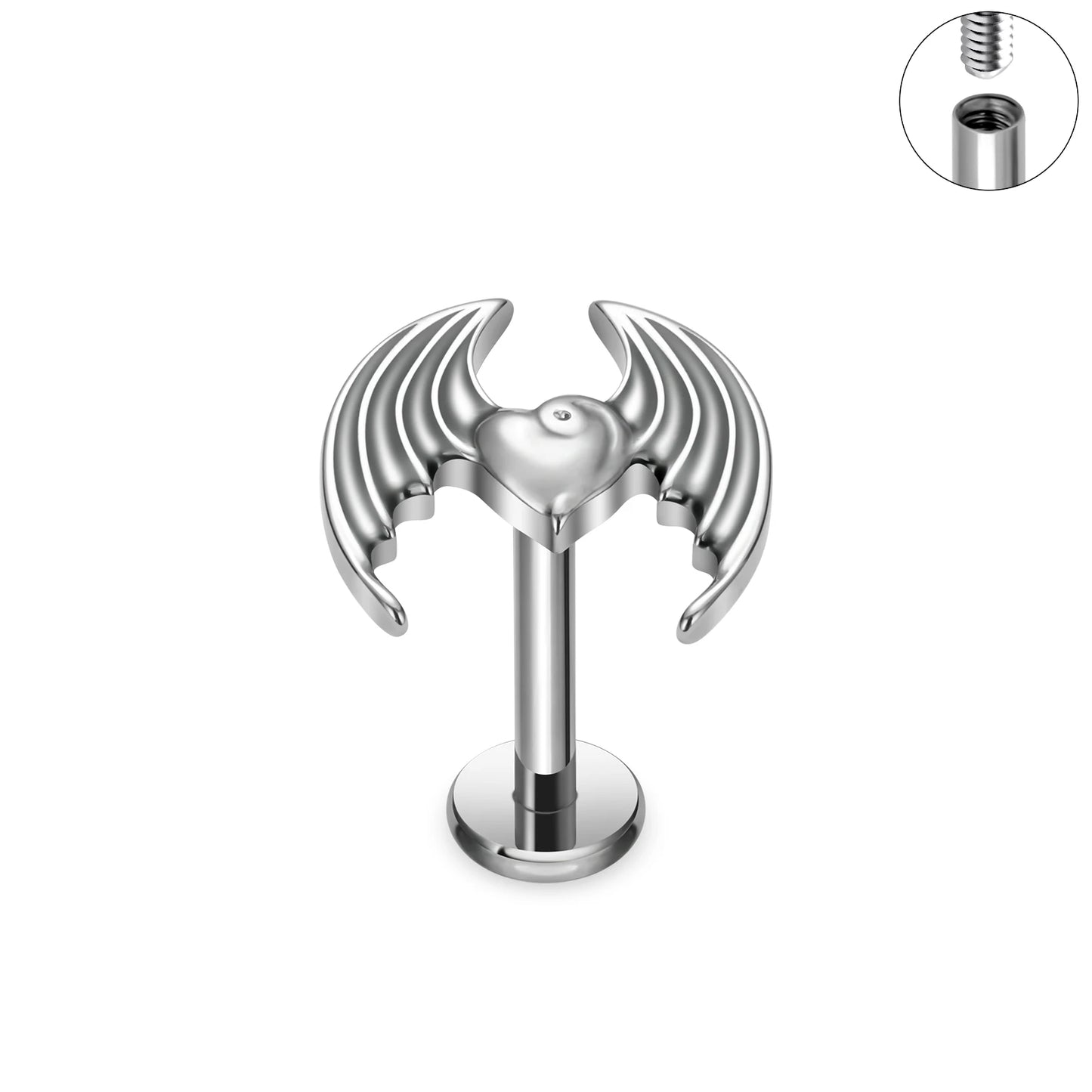 16G G23 Titanium Labret Helix Tragus Daith Cartilage Piercing Ear Stud Earrings for Women Internal Thread