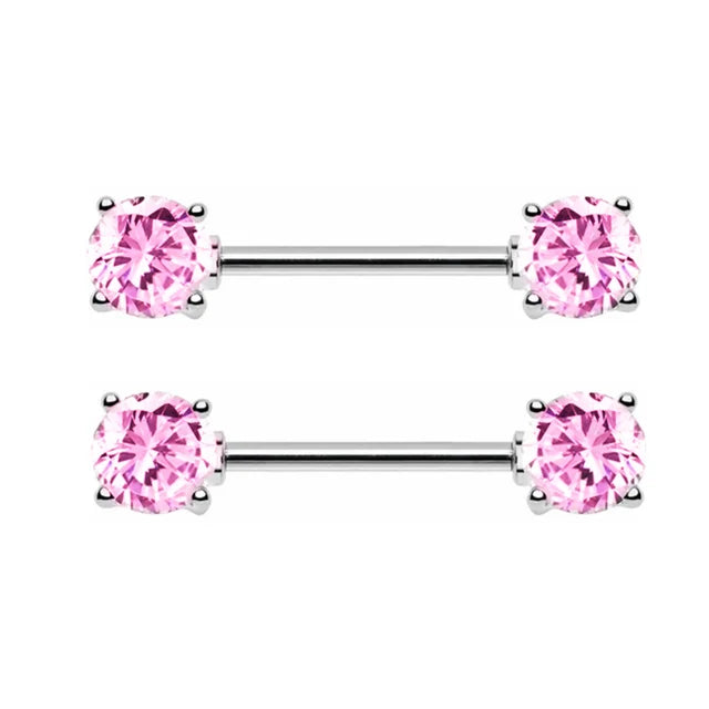 Stainless Steel Crown Nipple Piercing Set Heart Nipple Jewelry Bulk Crystal Nipple Ring Lot Piercing Pezon Body Jewelry Pack