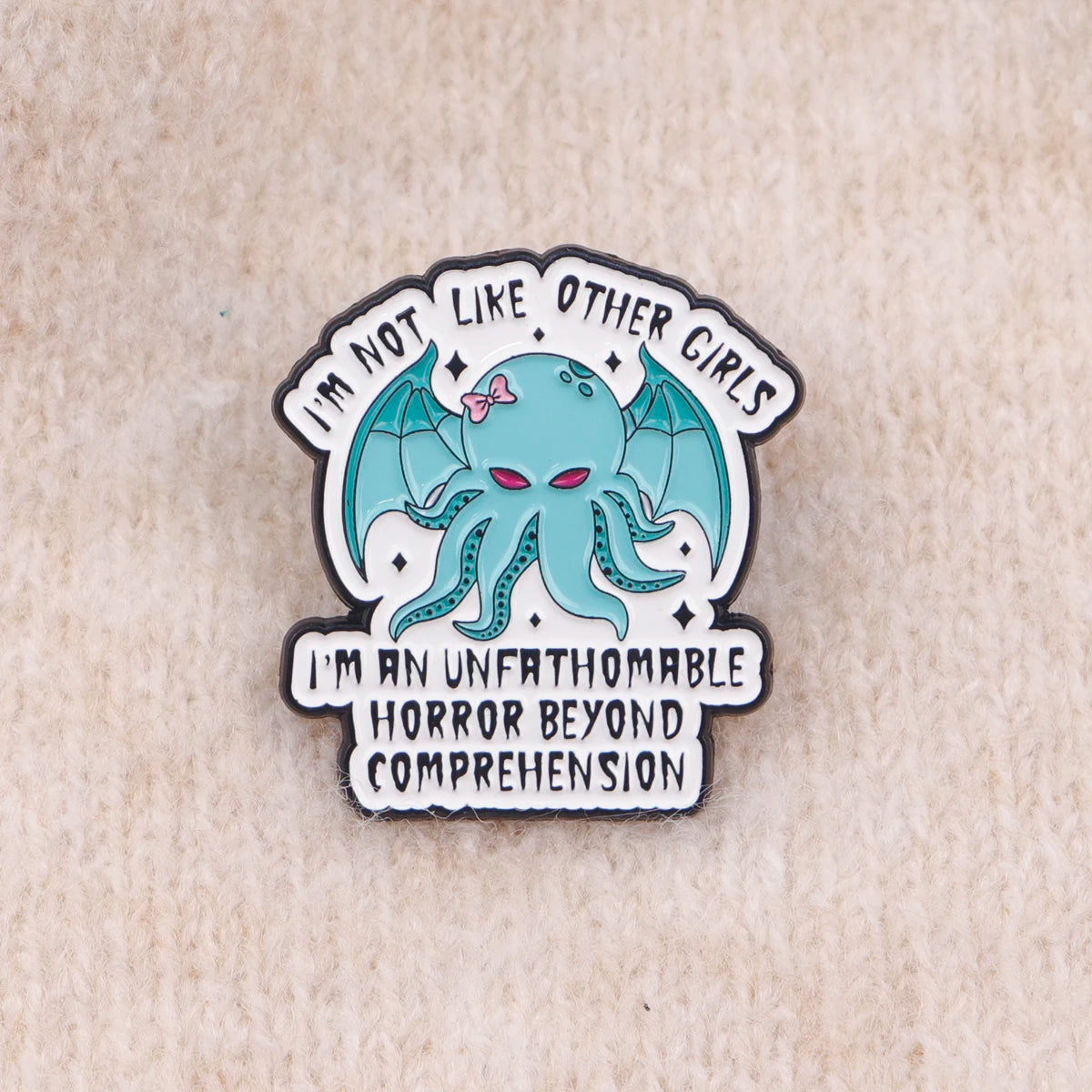 Fairy Tales Enamel Pin Funny Octopus Brooch Pines Lapel Pins Badge on Backpack Clothing Accessories Gothic Jewelry Girls Gifts