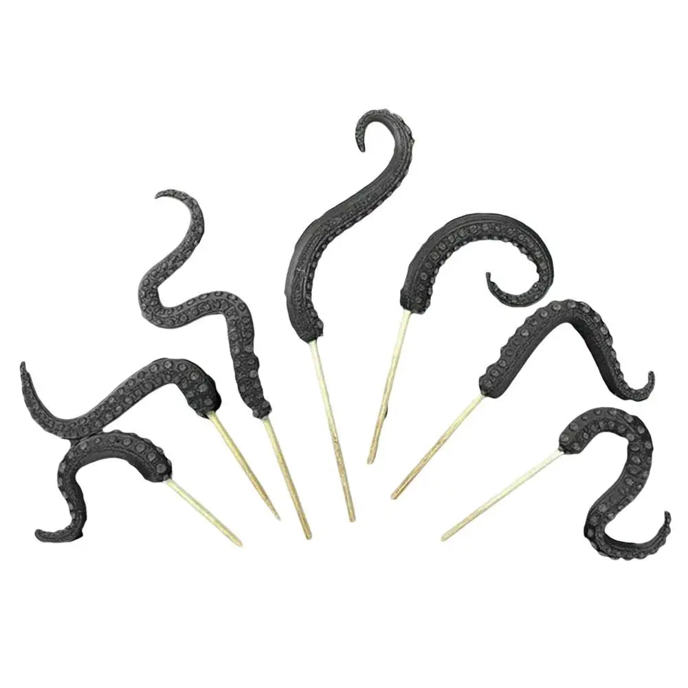 Sea Tentacle 7-piece Set Resin Decoration Tentacle Plant Post Decoration Octopus Plant Post Flowerpot Decoration
