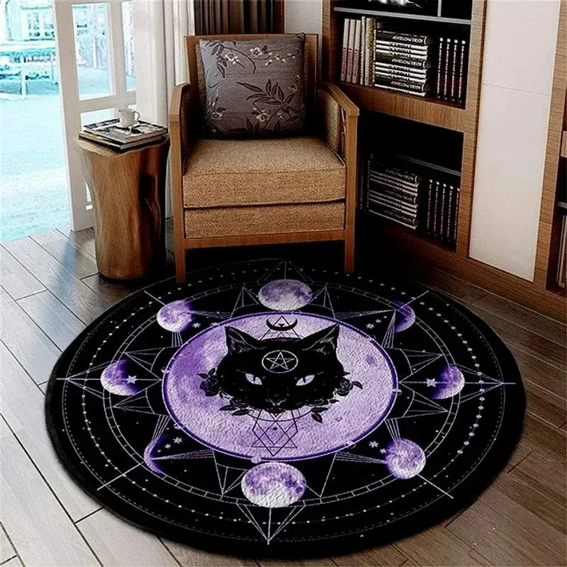 Home decoration personalized carpet Gothic Satan carpet bedroom living room entrance floor mat bathroom absorbent door mat