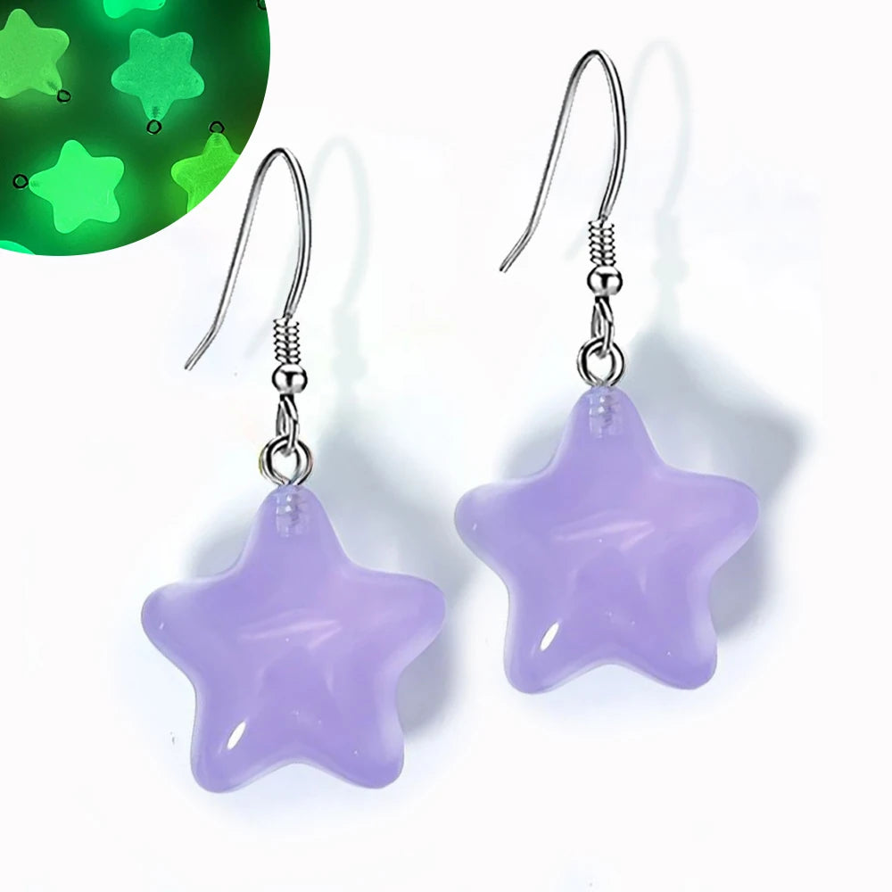 Ghost in Bottle Earrings Glow in the Dark Ghost Dangle Earrings Luminous Halloween Jewelry for Women and Girl