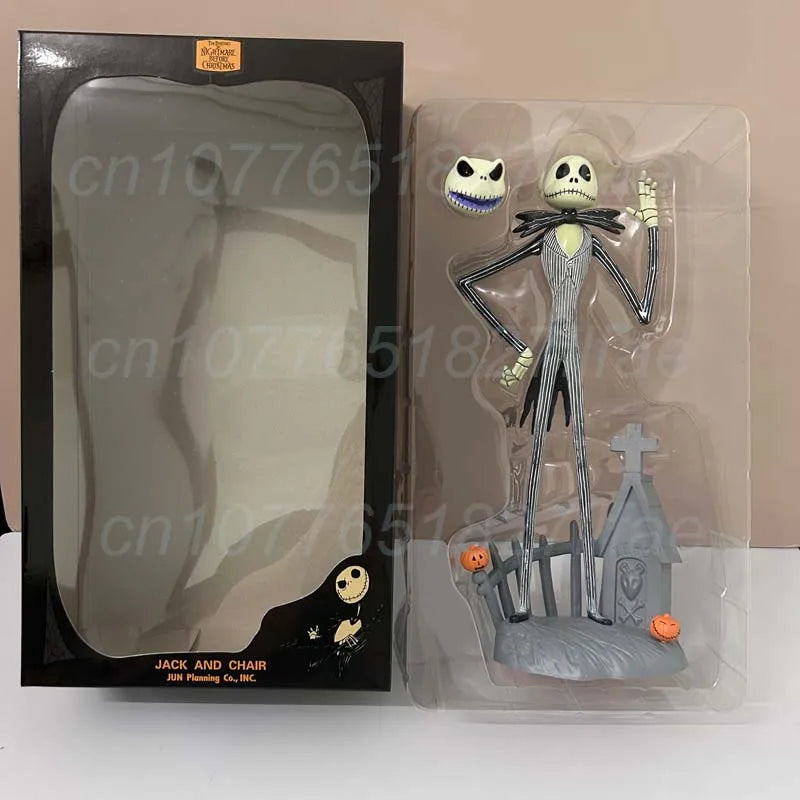The Nightmare Before Christmas Jack Skellington Action Figure 12 Face Jack Jack Chair Special Version Model Toys Christmas Gift