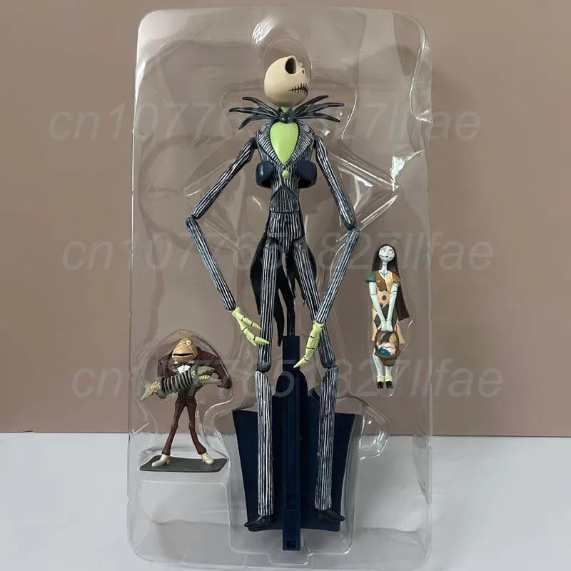The Nightmare Before Christmas Jack Skellington Action Figure 12 Face Jack Jack Chair Special Version Model Toys Christmas Gift