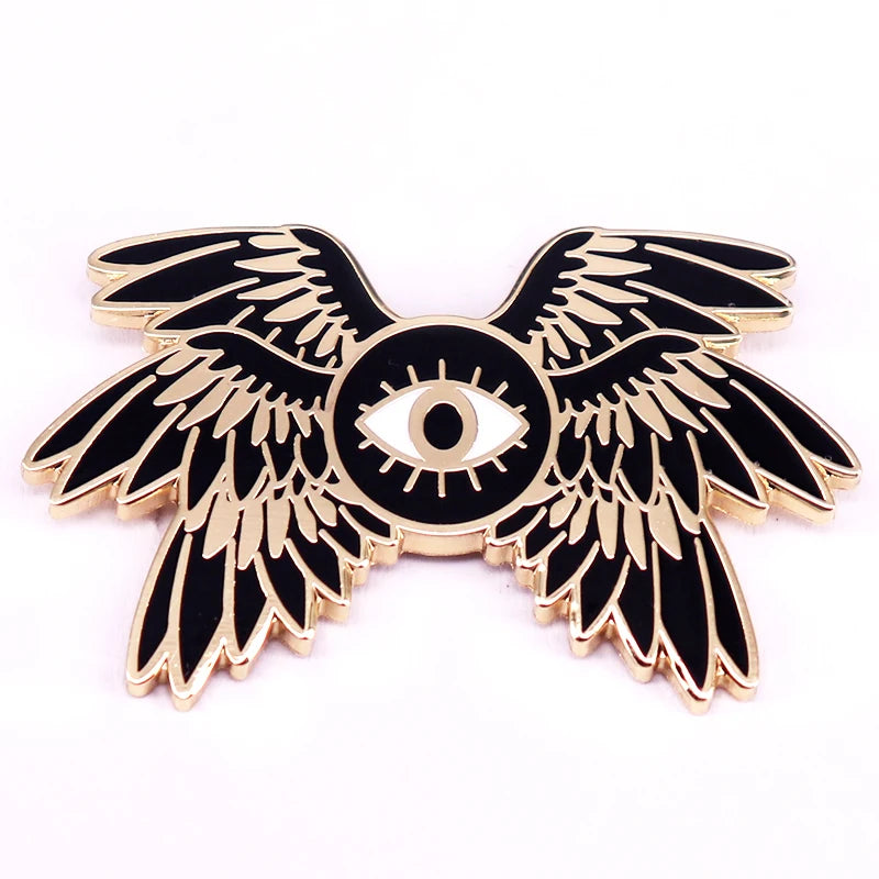 Ophanim Seraphim Enamel Pin Mythology Gothic Art Badge Religious Imagery Pin Jewelry