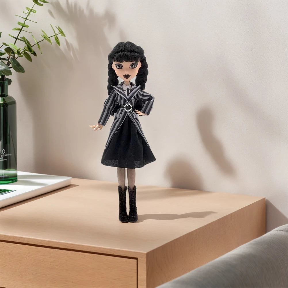 Wednesday Doll, Rave’N Wednesday Collectible in Black Gothic Gown Inspired by Dance Scene, Premium Accessories & Doll Stand