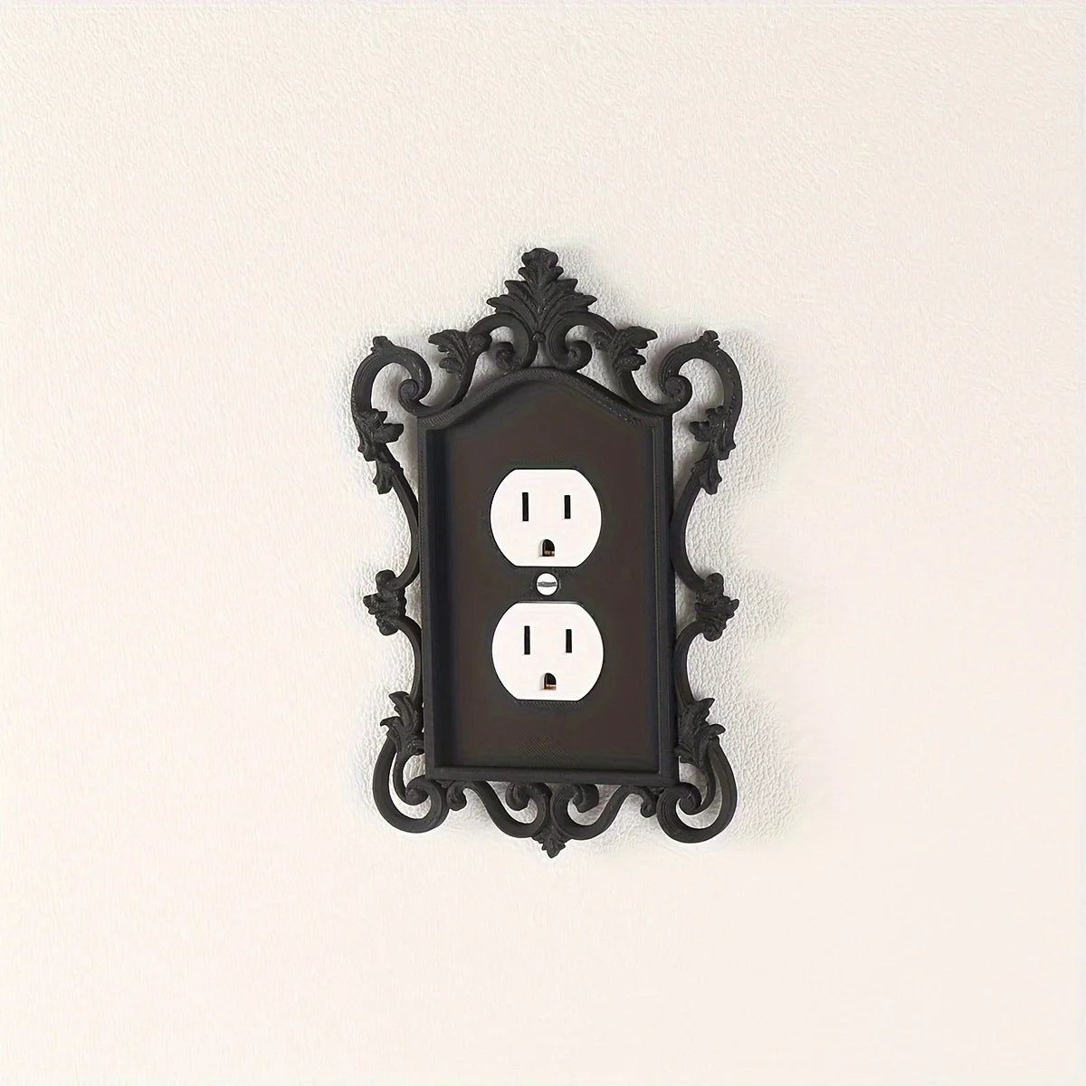 Gothic Switch Panel Cover, Home and Office Decorative Wall Panel, Durable Plastic, Artistic Design, Halloween Decoration