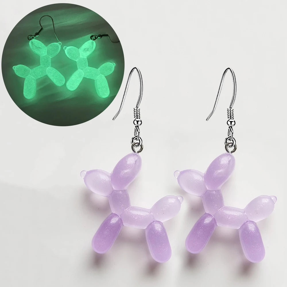 Ghost in Bottle Earrings Glow in the Dark Ghost Dangle Earrings Luminous Halloween Jewelry for Women and Girl