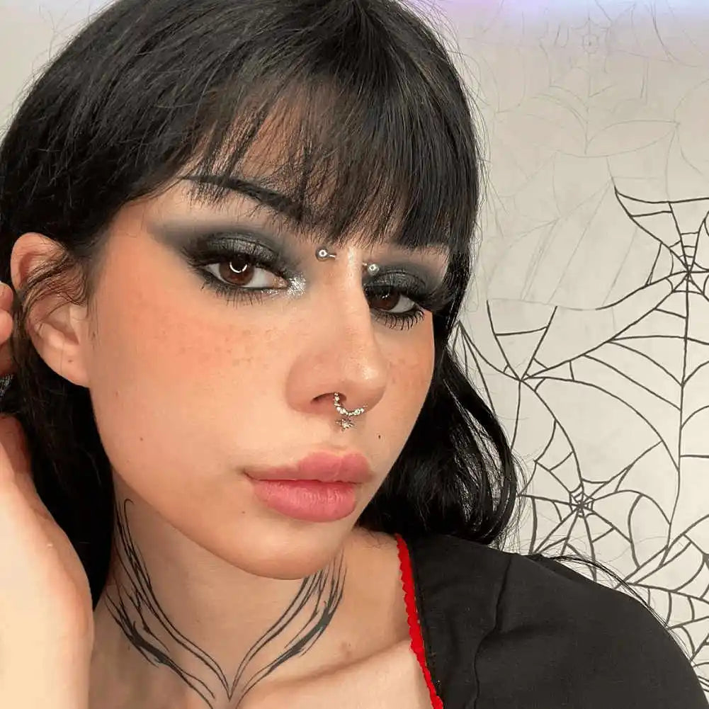 1Pcs Crystal Septum Hoop Clickers Nose Ring Cartilage Piercing Helix Hoop Earring Tragus Jewelry Daith Hoops Rook Earring Lobe