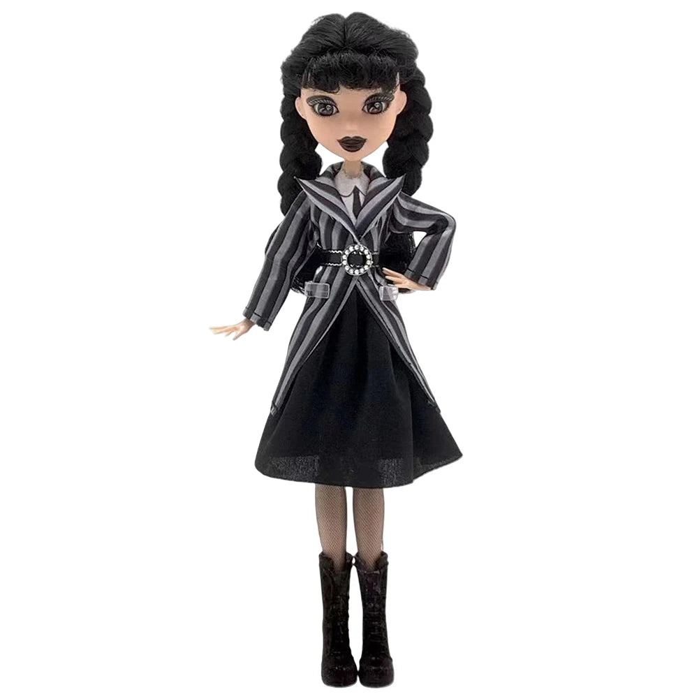 Wednesday Doll, Rave’N Wednesday Collectible in Black Gothic Gown Inspired by Dance Scene, Premium Accessories & Doll Stand