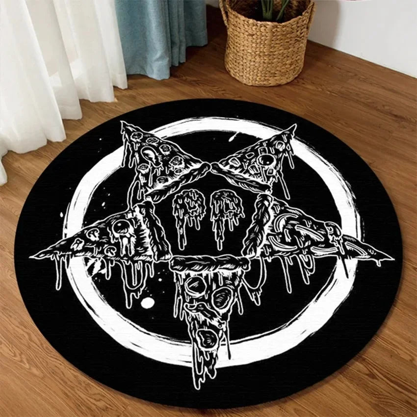 Home decoration personalized carpet Gothic Satan carpet bedroom living room entrance floor mat bathroom absorbent door mat
