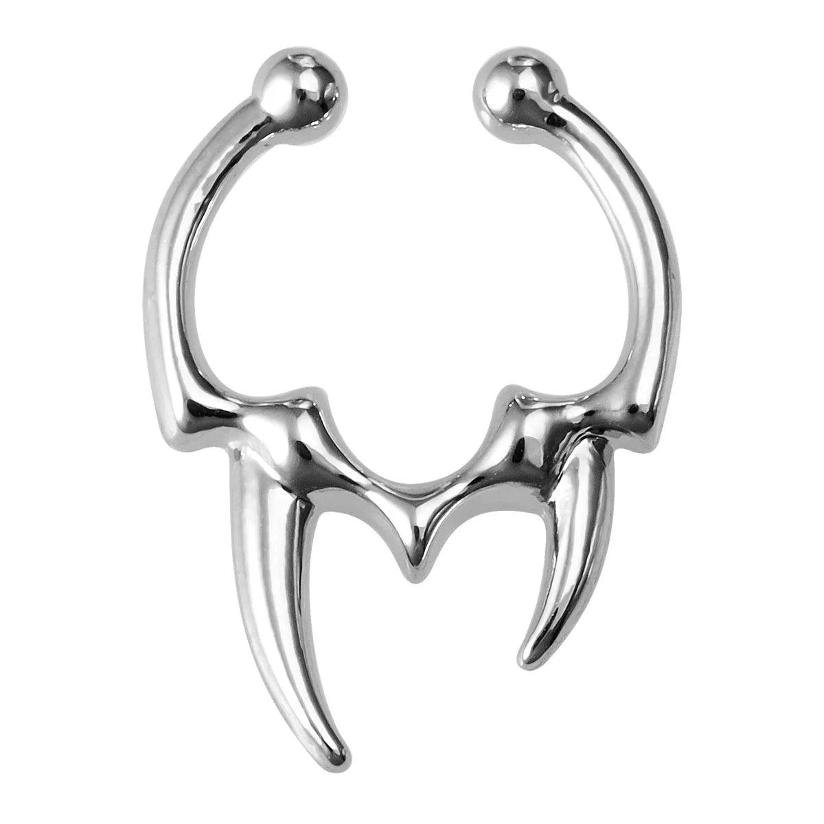 1-3pcs Fake Clip on Nose Rings Hoop Septum Non Piercing Nose Cuff Stainless Steel Horseshoe Punk for Men Women Body Jewelry