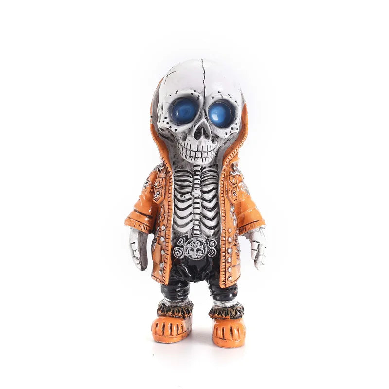 Skeleton Doll Resin Jewelry Character Statue Home Creative Cool Room Decor Panel Trendy Street Decoration Personalised Retro