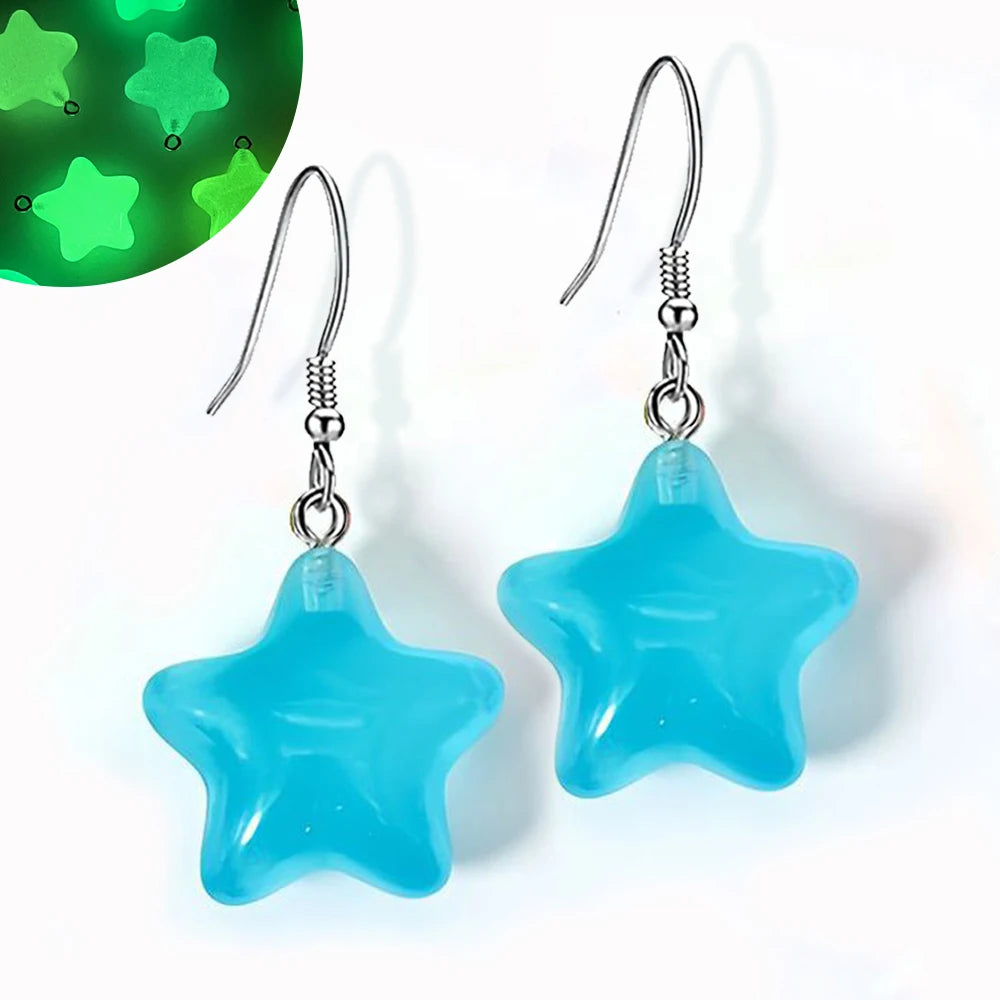 Ghost in Bottle Earrings Glow in the Dark Ghost Dangle Earrings Luminous Halloween Jewelry for Women and Girl