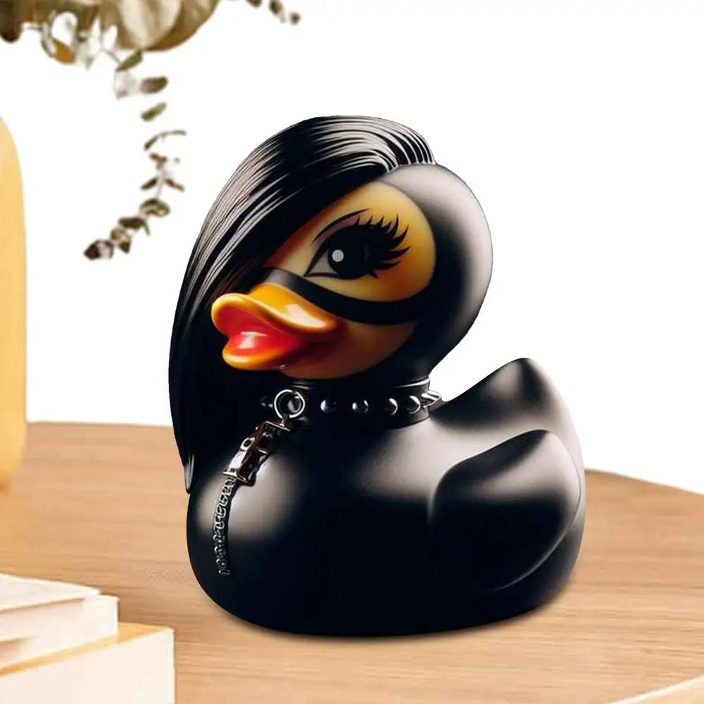 Duck Statue Indoor Gothic Sculpture Punk Animal Figurine Resin Statues Desk Decor Collectible Figurines Satan Duck Decoration
