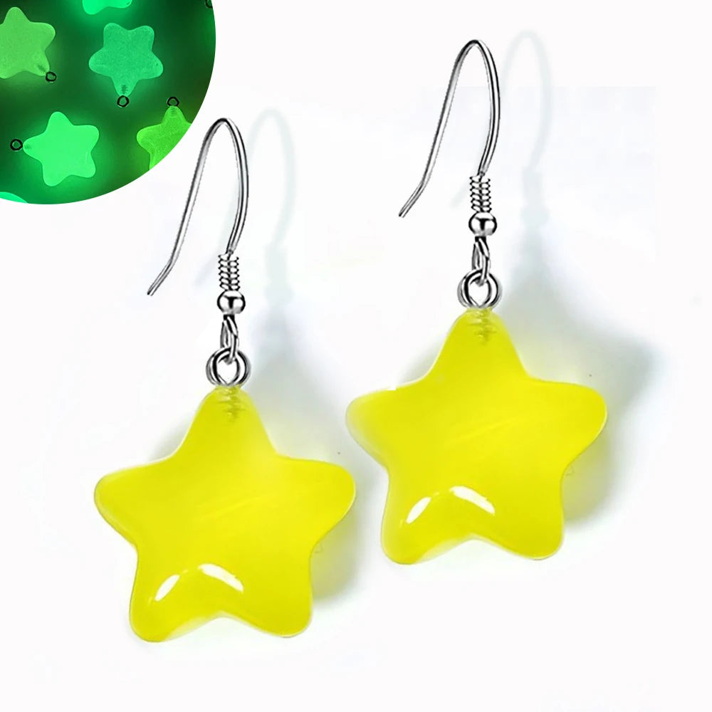 Ghost in Bottle Earrings Glow in the Dark Ghost Dangle Earrings Luminous Halloween Jewelry for Women and Girl