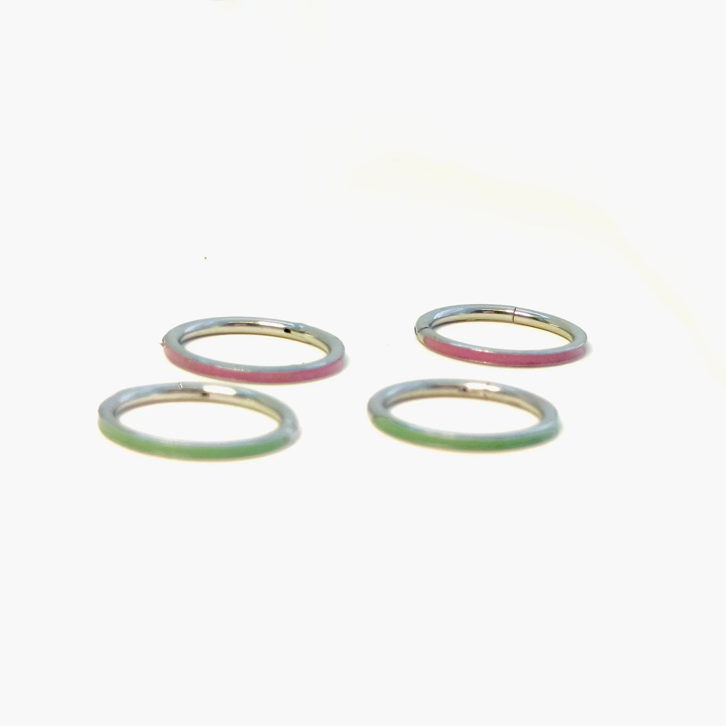 1-3PCS Hinged Nose Ring Hoop Septum Hoop  Ring Tragus Rook Ring Piercing Jewelry Lip Labret Ring Clicker Cartilage Earrings
