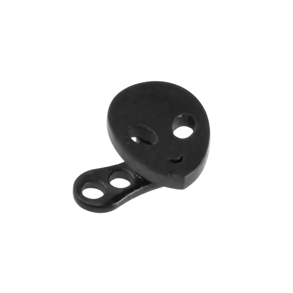 1pc Cross Fox Alien Micro Dermal Anchor Jewelry for Women Stainless Steel Micro Dermal Piercing Elegant Dermal Piercing Jewelry