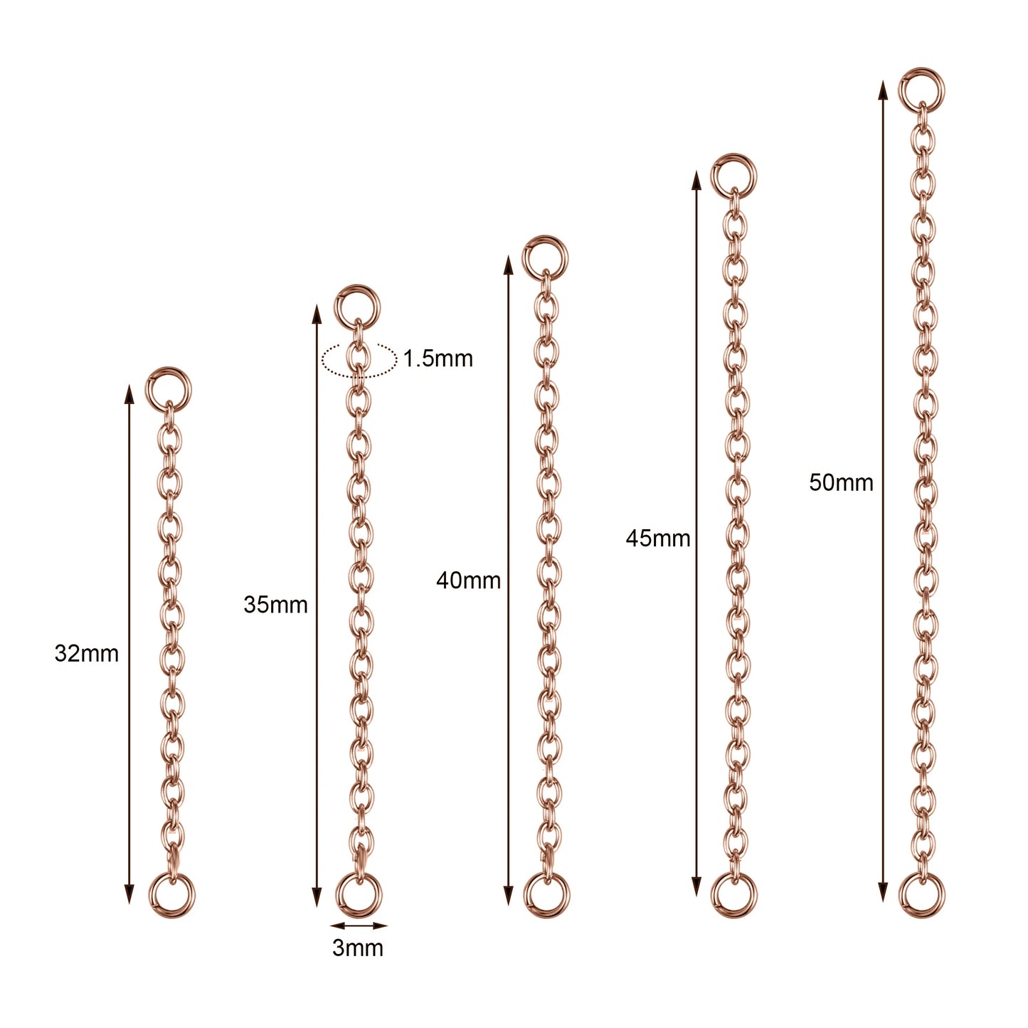 AOEDEJ 1PC Gold Color Nose Chain Jewelry Stainless Steel Industrial Piercing Chain Nostril Chain Women Body Piercing Jewelry