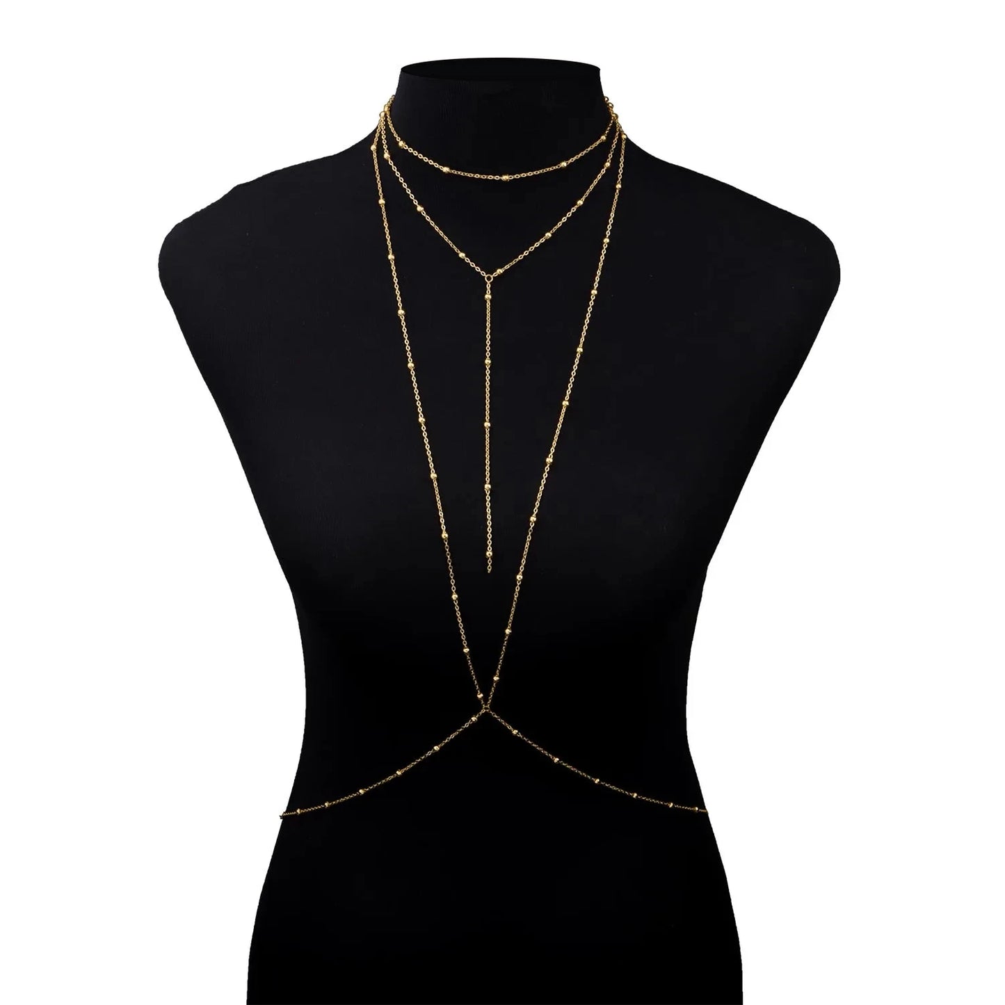 New Sexy Fashion Swimsuit Bra Body Chain Ladies Body Bead Chain Accessories BD7016