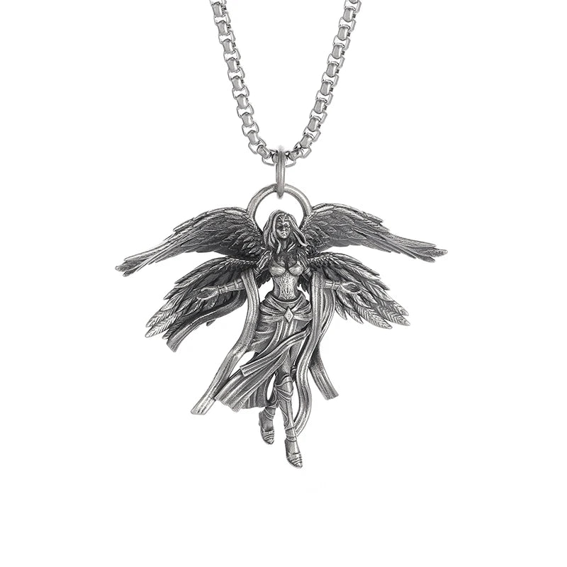 Fashion Cartoon Cute and Well-Behaved Cat Ears Goddess Necklace Ladies Pendant Anime Maid Cosplay Jewelry Gift for Girls