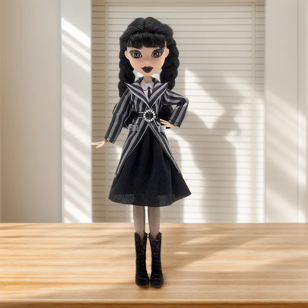 Wednesday Doll, Rave’N Wednesday Collectible in Black Gothic Gown Inspired by Dance Scene, Premium Accessories & Doll Stand