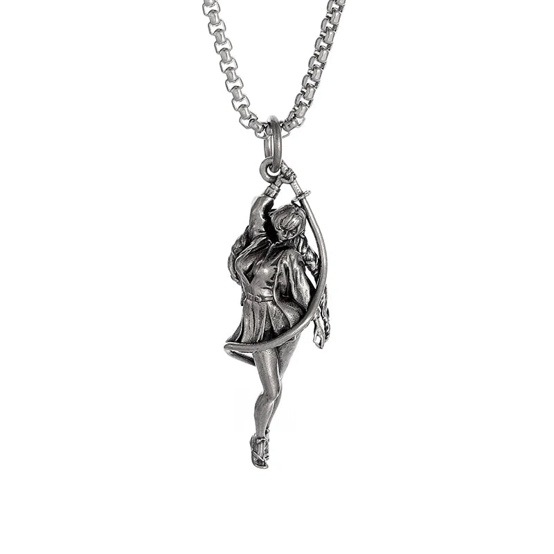 Fashion Cartoon Cute and Well-Behaved Cat Ears Goddess Necklace Ladies Pendant Anime Maid Cosplay Jewelry Gift for Girls
