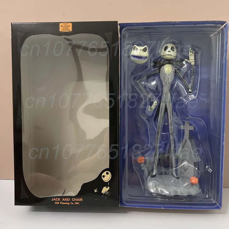 The Nightmare Before Christmas Jack Skellington Action Figure 12 Face Jack Jack Chair Special Version Model Toys Christmas Gift