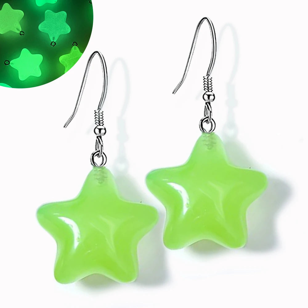 Ghost in Bottle Earrings Glow in the Dark Ghost Dangle Earrings Luminous Halloween Jewelry for Women and Girl