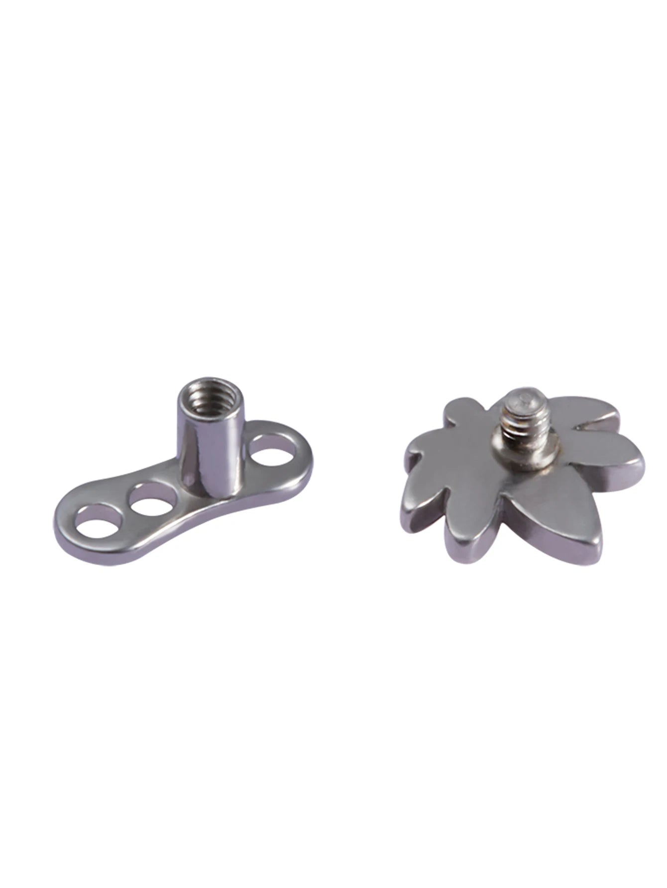 1pc Cross Fox Alien Micro Dermal Anchor Jewelry for Women Stainless Steel Micro Dermal Piercing Elegant Dermal Piercing Jewelry