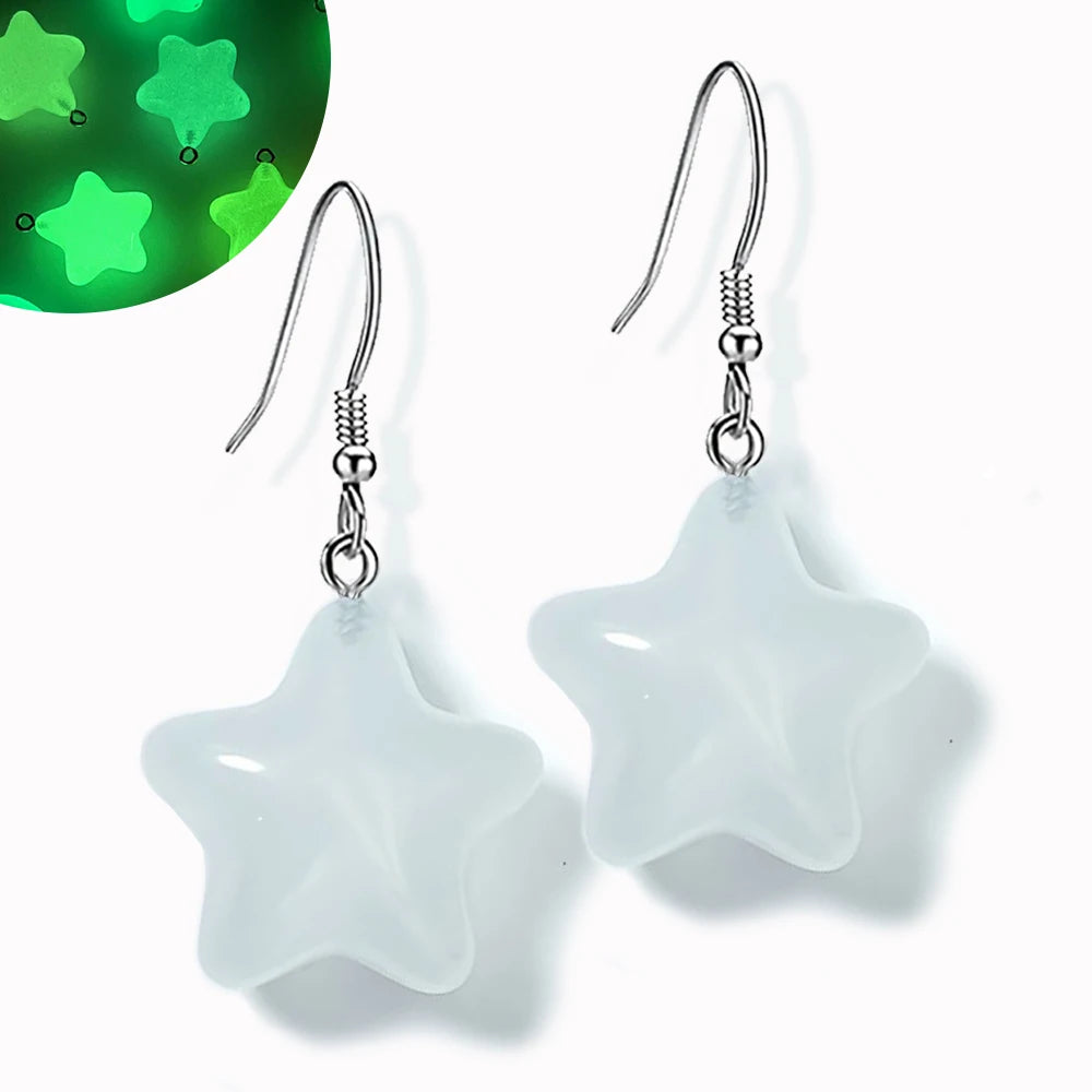 Ghost in Bottle Earrings Glow in the Dark Ghost Dangle Earrings Luminous Halloween Jewelry for Women and Girl