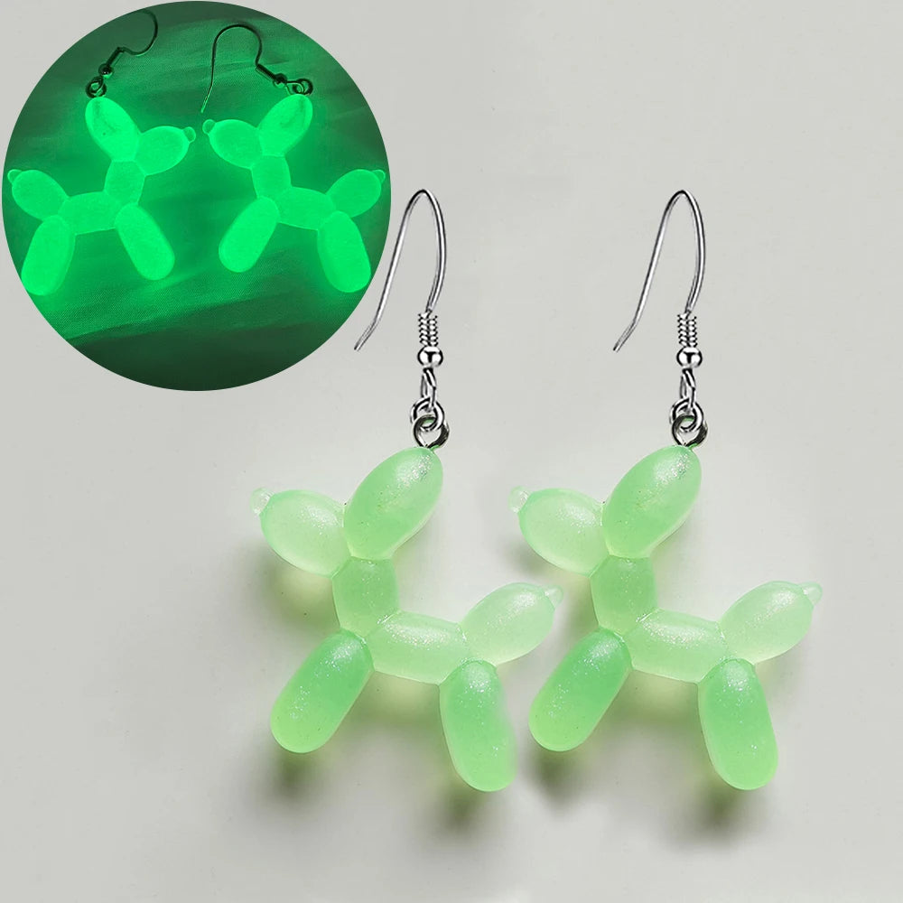 Ghost in Bottle Earrings Glow in the Dark Ghost Dangle Earrings Luminous Halloween Jewelry for Women and Girl