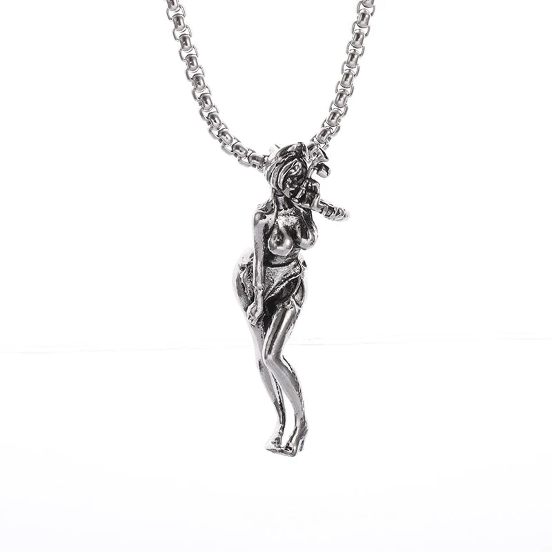 Fashion silver color guardian angel pendant necklace men and women personality angel wings prayer pendant necklace couple gift