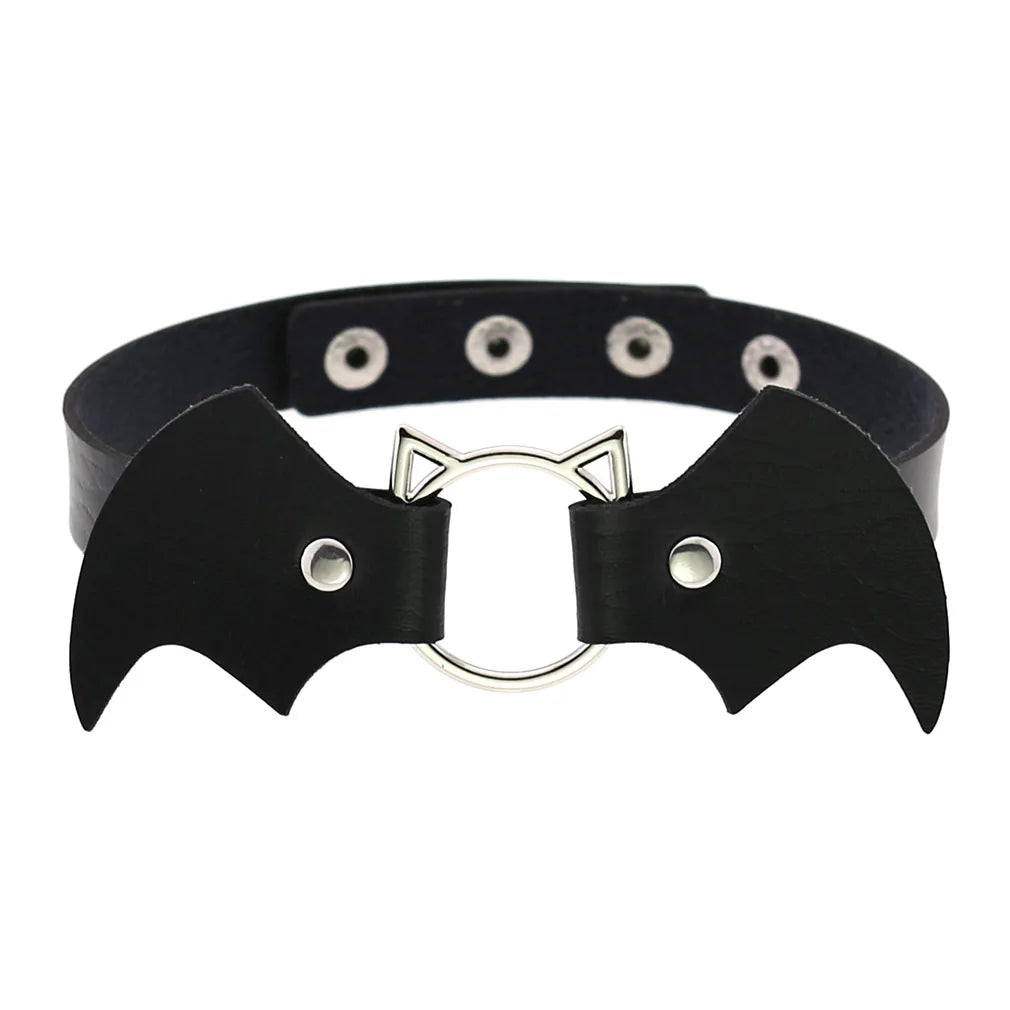 Leather Spiked Choker Punk Collar Women Men Rivets Studded Chocker Chunky Necklace Goth Jewelry Metal Gothic Emo Accessories