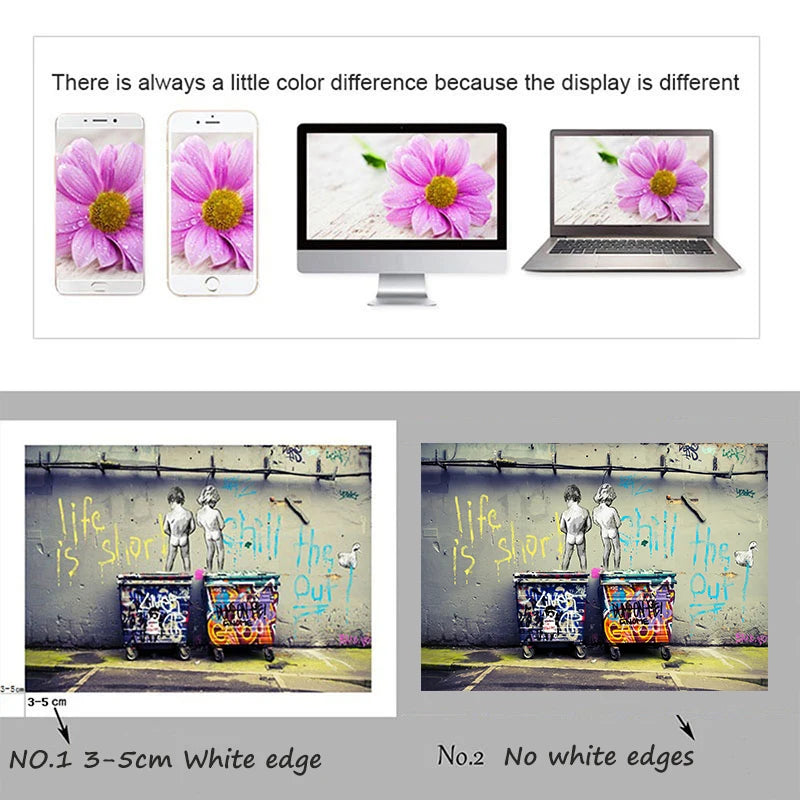 Retro Canvas Wall Art Graffiti Hand Love Heart Gesture Canvas Prints, Street Art Poster Modern Couple Living Wall Home Decor