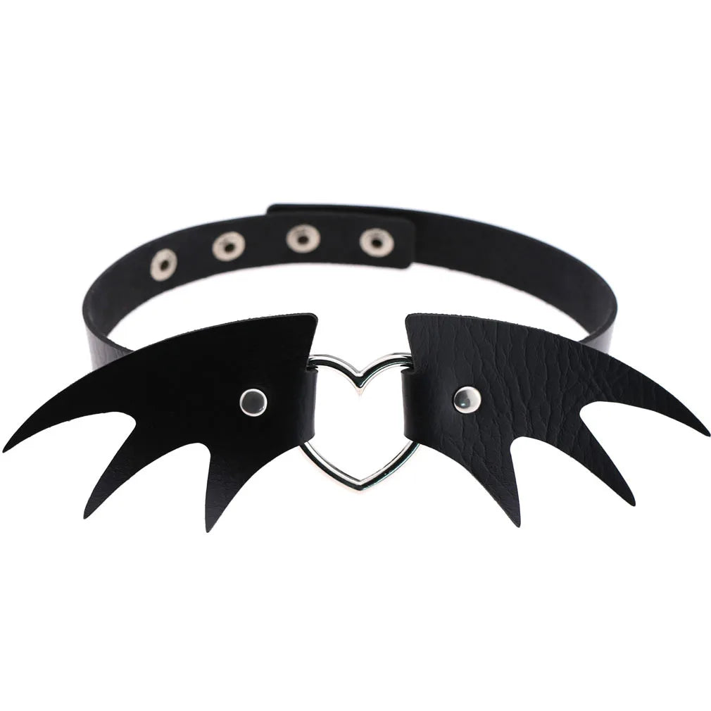 Leather Spiked Choker Punk Collar Women Men Rivets Studded Chocker Chunky Necklace Goth Jewelry Metal Gothic Emo Accessories
