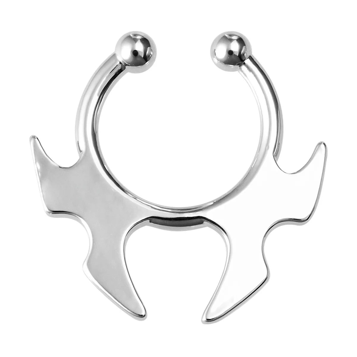 1-3pcs Fake Clip on Nose Rings Hoop Septum Non Piercing Nose Cuff Stainless Steel Horseshoe Punk for Men Women Body Jewelry