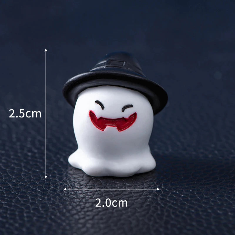 Halloween Ghost Devil Wizard Figurine Miniature Landscape Decoration DIY Home Decoration Accessories Desktop Small Ornament Gift